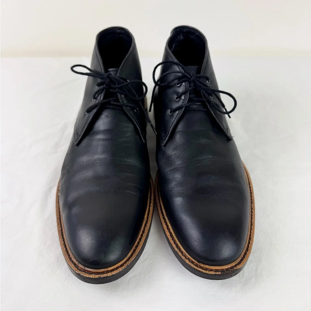 Gordon Rush Black Leather Chukka Boots